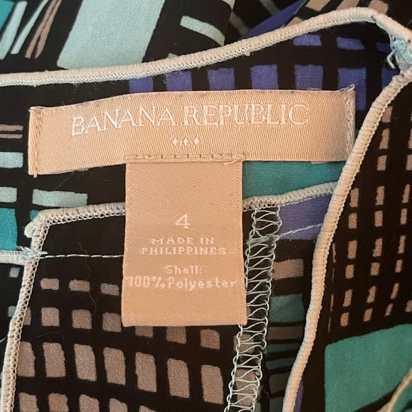 Banana Republic Retro Geometric Color Block Dress - Picture 10 of 10